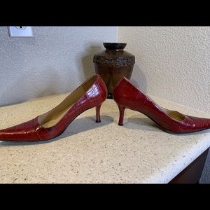 Vintage Italian Leather ladies high heels size 7